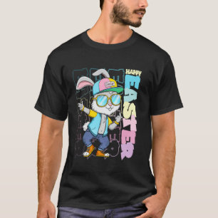 Cooler Osterhase Tanzender Retro Frohe Ostern für T-Shirt