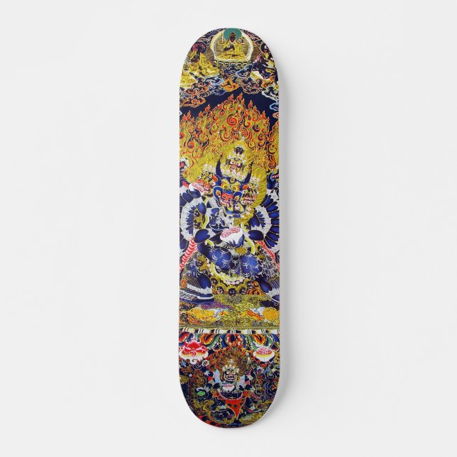 Cooler Osttibethan Mandala Yamantaka Todesgott Skateboard (Vorne)
