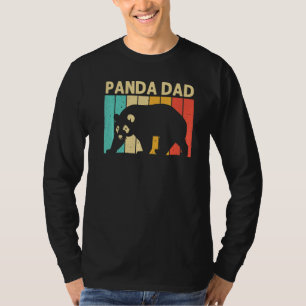 Cooler Panda Für Papa Vater Panda Bär Tier Zoologi T-Shirt