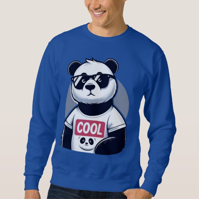 Cooler Panda Sweatshirt (Vorderseite)