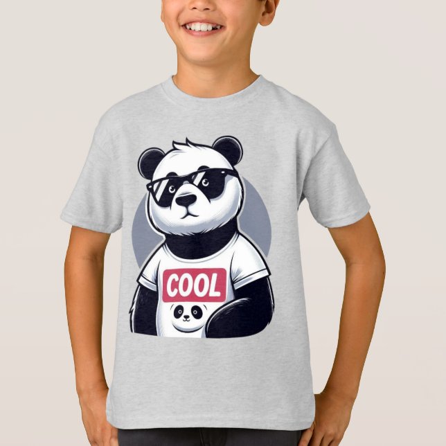 Cooler Panda T-Shirt (Vorderseite)