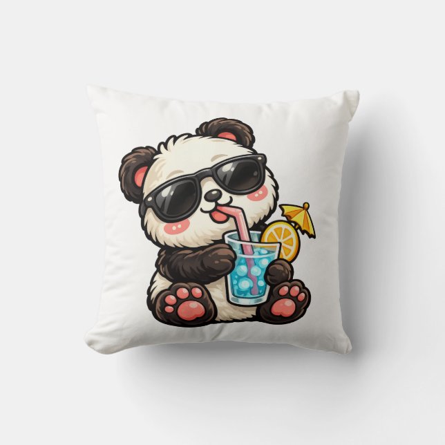 Cooler Panda-Trunk Kissen (Vorderseite)