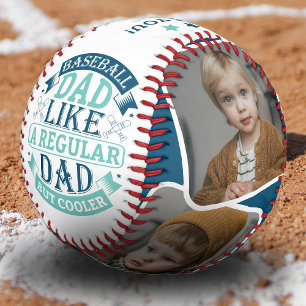 Cooler Papa 4 Foto-Collage Vater-Geschenk Baseball