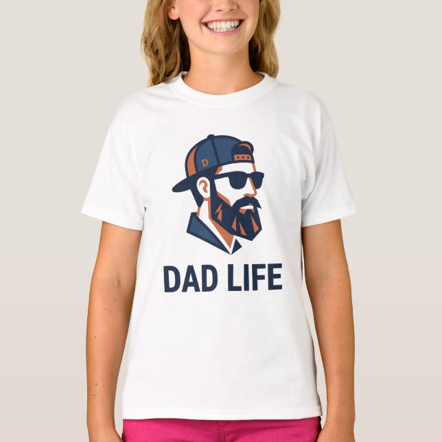 Cooler Papa mit Cap-Sonnenbrille T-Shirt (Vorderseite)
