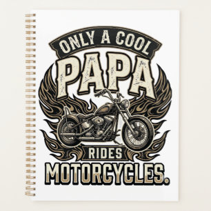 Cooler Papa Motorrad Vintage Biker Planer