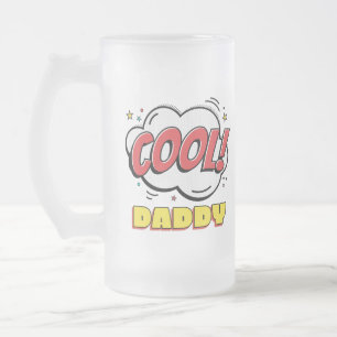 Cooler Papa Pop Art Vatertag Mattglas Bierglas
