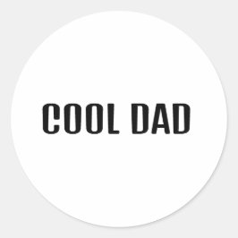 Cooler Papa Runder Aufkleber