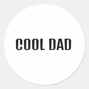 Cooler Papa Runder Aufkleber
