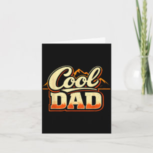 Cooler Papa Vintage Retro Berg fette Typografie Karte
