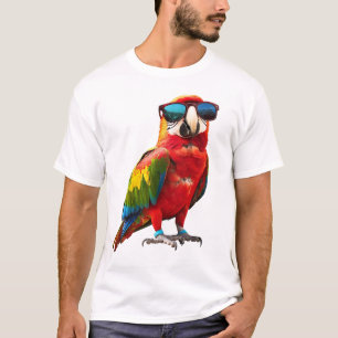 Cooler Papagei mit Sonnenbrille T-Shirt