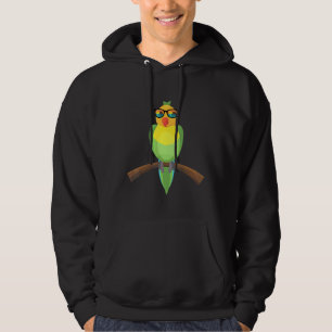 Cooler Papagei mit Sonnenbrille, tropische Sonnenb Hoodie