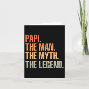 Cooler Papi für Männer Vater Großvater Mann Mythos Karte