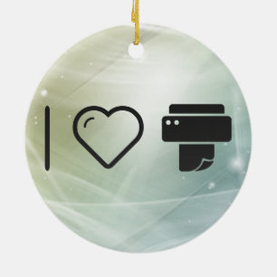 Cooler Papierdrucker Keramikornament