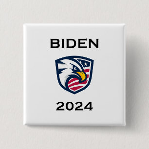 Cooler Patrioter Joe Biden 2024 Election Eagle Button