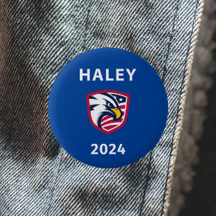 Cooler Patriotiker Nikki Haley 2024 Election Eagle Button