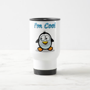 Cooler Penguin Reisebecher