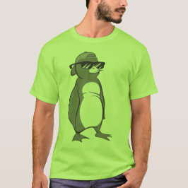 Cooler Penguin-tragende Sonnenbrillen T-Shirt