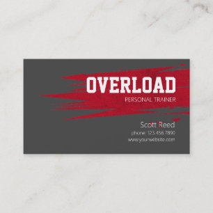 Cooler Personal Trainer, Fitness Business Card Visitenkarte