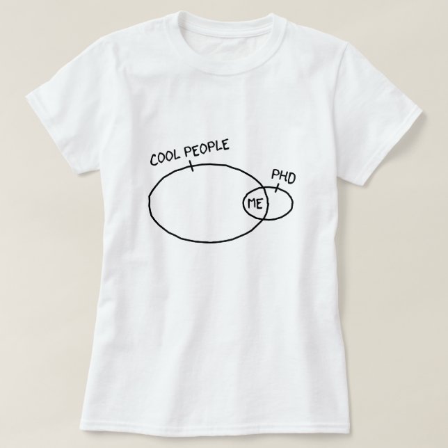 Cooler PhD-T - Shirt (helle Farbe) (Design vorne)