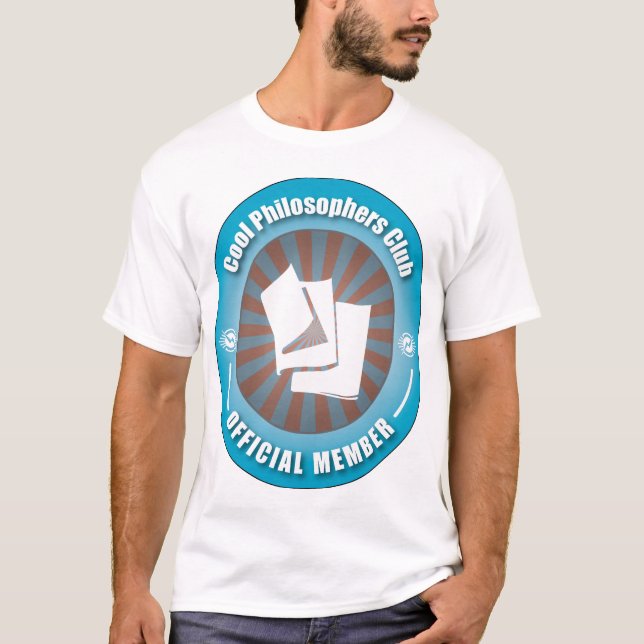 Cooler Philosophen-Verein T-Shirt (Vorderseite)