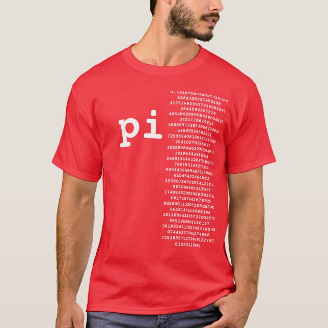 Cooler Pi Value Funny Design Grafik-T-Shirt-T - Sh T-Shirt (Vorderseite)