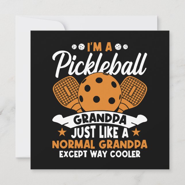 Cooler Pickleball-Großpapper (Vorderseite)