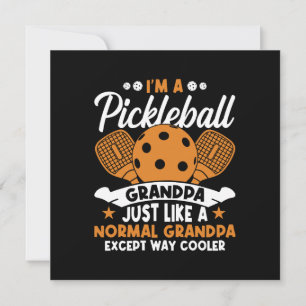 Cooler Pickleball-Opa-Spieler Einladung