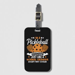 Cooler Pickleball-Opa-Spieler Gepäckanhänger