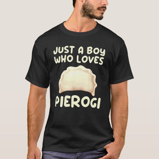 Cooler Pierogi für Jungen Männer Kinder Pierogi Du T-Shirt (Vorderseite)
