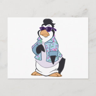 Cooler Pinguin Postkarte