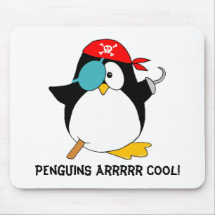Cooler Pirat Pinguin Mousepad
