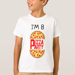 Cooler Pizza-Party Kindergeburtstag T-Shirt