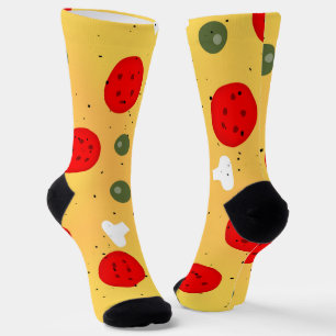 Cooler Pizzapepperoni-Pilz Socken