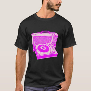 Cooler Plattenspieler DJ Vinyl 80er Radio Musik Vi T-Shirt