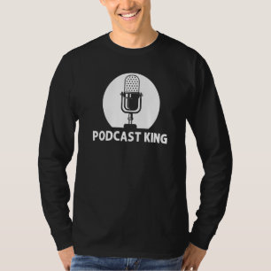 Cooler Podcast für Männer Dad Podcaster Mikrofon S T-Shirt