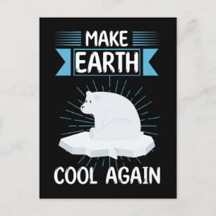 Cooler Polar Bear Earth Care Animal Rescue Gerette Postkarte
