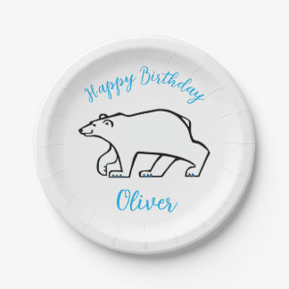 Cooler POLAR BEAR - Happy Birthday - Party Pappteller