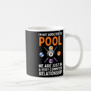 Cooler Pool Art für Damen Boys Billiard 8 Ball P Kaffeetasse