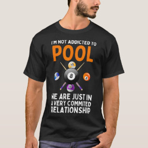Cooler Pool Art für Damen Boys Billiard 8 Ball P T-Shirt