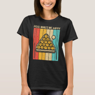 Cooler Pool für Männer Frauen Snooker Billard 8 Ba T-Shirt