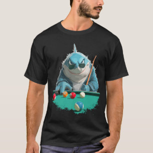 Cooler Pool Shark für Billardspieler und Haifische T-Shirt