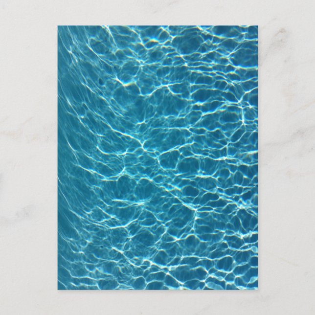 Cooler Pool Wasserpostkarte Postkarte (Vorderseite)