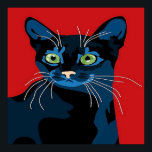 Cooler Pop Art Cat Zuhause-Büroposter Poster<br><div class="desc">Design ywww.etsy.com/Shop/Mitkozh</div>