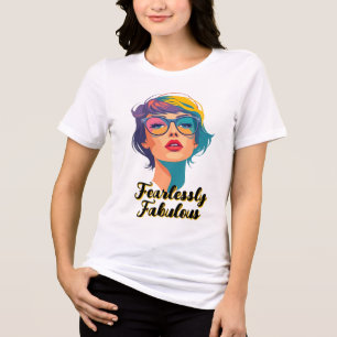 Cooler Pop Art Fashion Portrait Tri-Blend Shirt