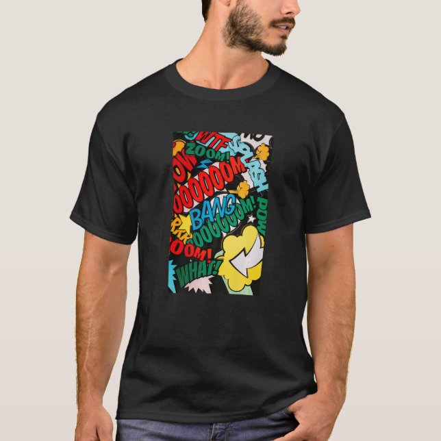 Cooler Pop Graffiti Style Illustration Graphic Des T-Shirt (Vorderseite)