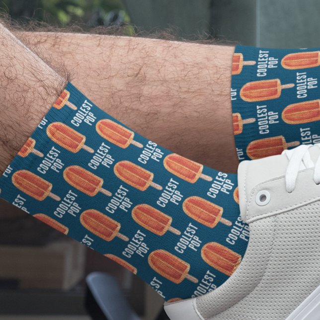 Cooler Pop | Vatertag Orange Creamsicle Vater Socken (Von Creator hochgeladen)