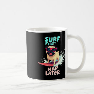 Cooler Pug-Surferhund Kaffeetasse