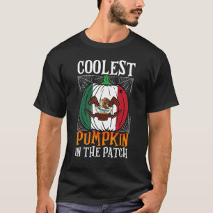Cooler Pumpkin in Patch Mexican Flag Jack Ou2 T-Shirt