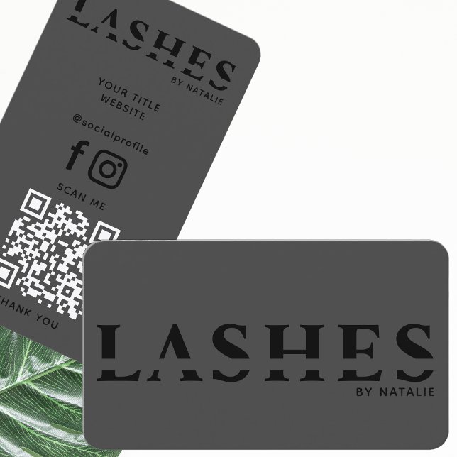 Cooler QR-Code des benutzerdefinierten Lash Extens Visitenkarte (Von Creator hochgeladen)