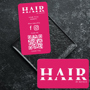 Cooler QR-Code Haarstylist Kosmetologie Beruflich Visitenkarte